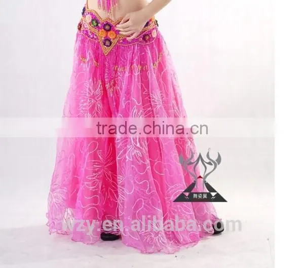 Fansy Golden Stage Performance Use Belly Dance Gypsy Skirt photo-5