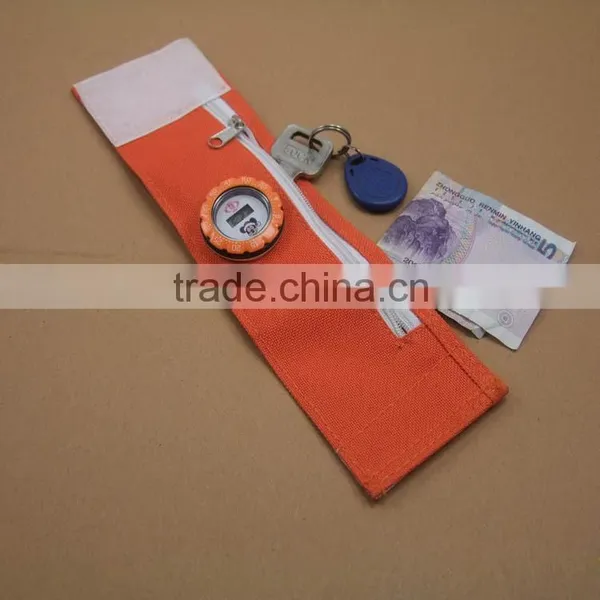 Fashion Advertizing Zipper Sweatband With Pocket photo-2