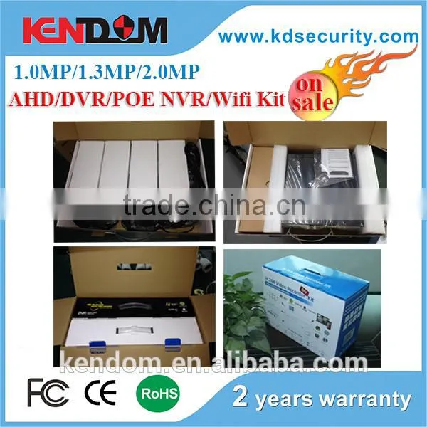 Kendom 4 Channel White Color Bullet Camera Cctv Camera Kit 4ch Cctv Dvr Kit for Home Use photo-5