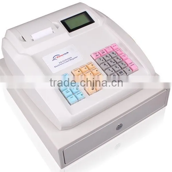 Bizsoft Small and Exquisite ZONERICH ZQ-ECR1200 Electronic Cash Register/cash Drawer photo-2