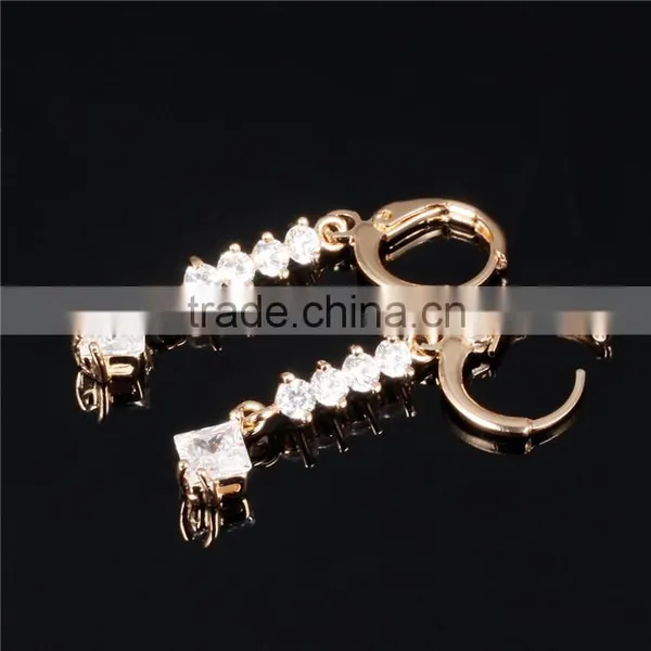 Cubic Zircon Ladies Jewelry Chain Design Earring photo-2