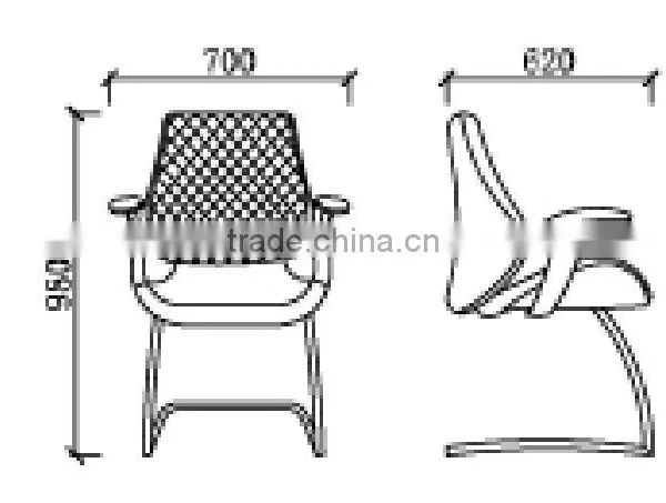 White Racing Style Office Leather Chair GZH-CK0036 photo-6