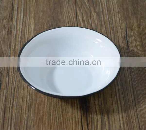Fuquan 7022 Round Enamel Soup Plate,soup Dish photo-3
