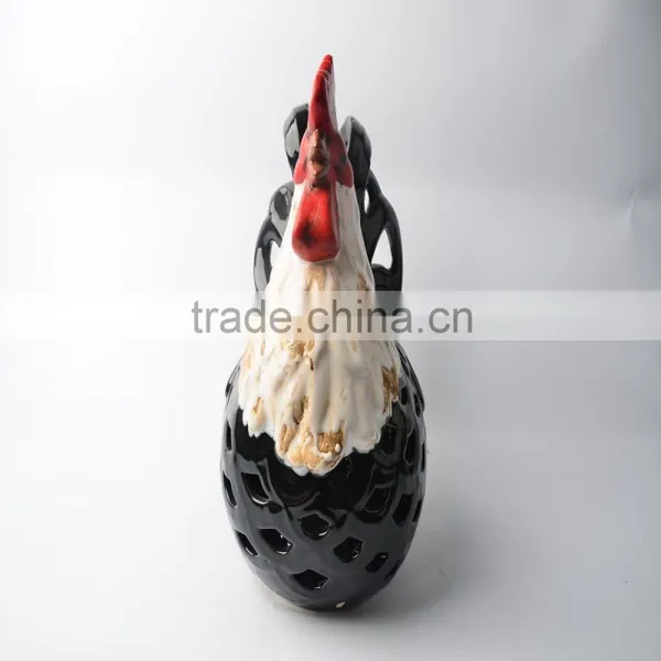 Cock Design Ceramic Candle Holder&2 photo-2