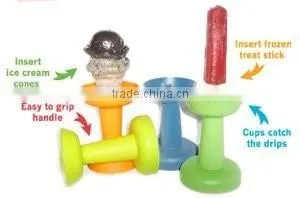NEW No Drip Kids Popsicle Ice Cream Cone Holder Universal Food Holder photo-6