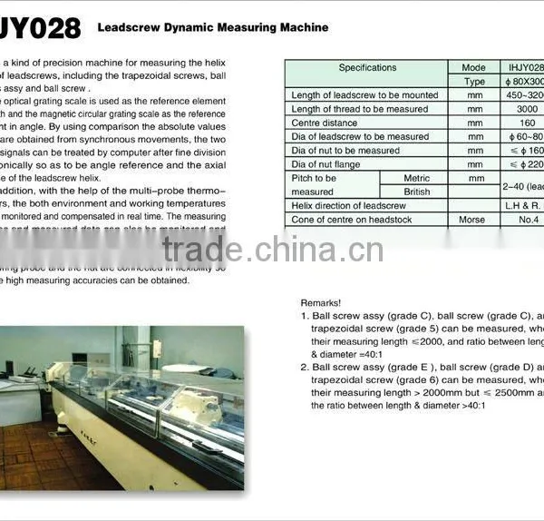 3-m Ball Leadscrew Dynamic Measuring Macnine Using Twin Heterodyne Laser Interferometric Control