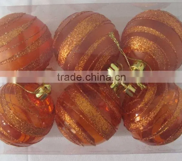 Painted Plastic Christmas Transparent Ball photo-5