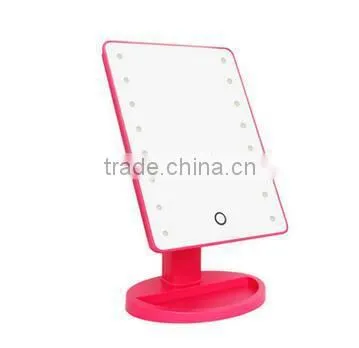 Hot Sale 16LED Light Comestic Mirror for Makeup Touch Screen on Desk photo-3