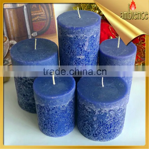 Household Lighting Paraffin Wax Candle Rustic Pillar Candle photo-3