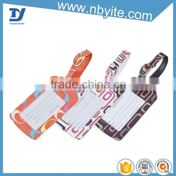 OEM Factory Supply Custom Leather Luggage Tag Wholesale photo-4