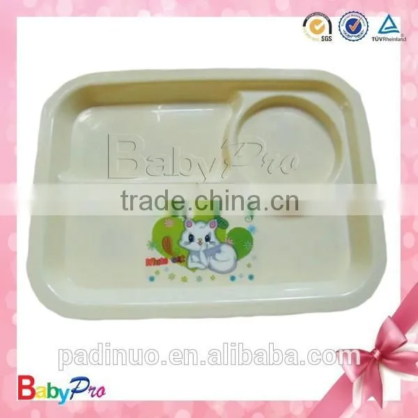 2015 Wholesales Custom Plastic Colorful Plastic Plate With Spoon photo-3