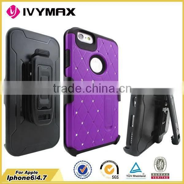 Wholesale Bling Stand Cellphone Case for Apple Iphone 6 4.7' photo-3