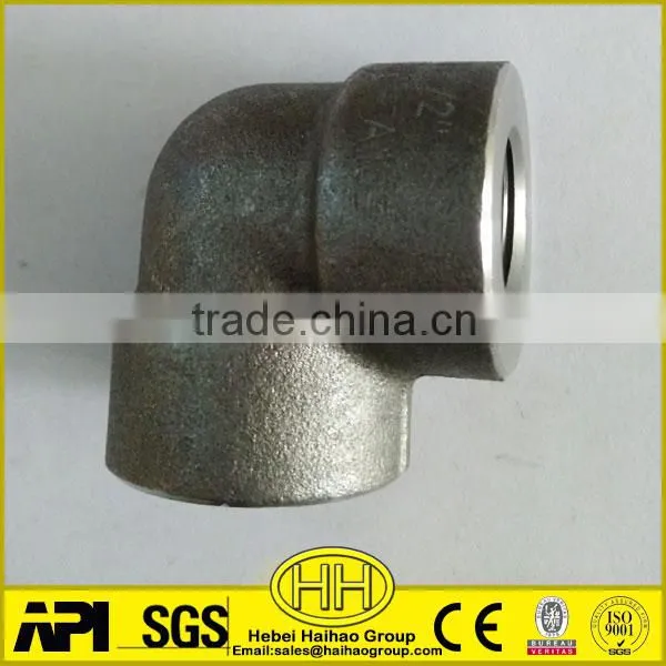 Haihao 1/2 Inch 3000LBS ASTM A105 Threaded Pipe 90 Degree Elbows photo-6