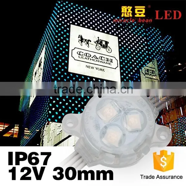 IP67 Waterproof 30mm Programmable 12V Outdoor Led Point Light Connector for LED Decoration Lighting photo-5