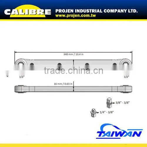 CALIBRE 1/4"- 3/8" Ratchet Extension Drive Bar Ratchet Extension Wrench photo-3