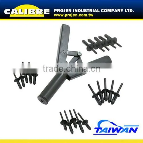 CALIBRE Auto Repair Tool 41pc Plastic Hand Rivet Gun Rivet Nut Gun