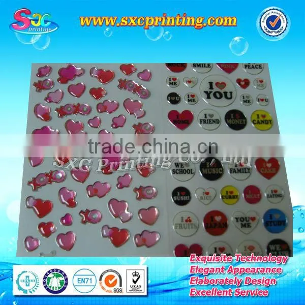 Ecellent Performance Domed Labels, Resin Domed Labels, Dome Epoxy Label