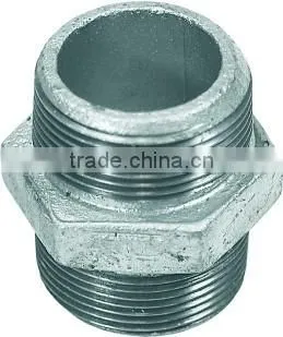 Equal Nipple Malleable Iron Pipe Fitting (Galvanized)