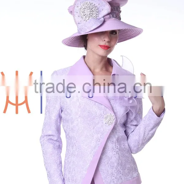 Women Elegant Church Embroidery Skirt Suits 2015 New Design Quality Choice