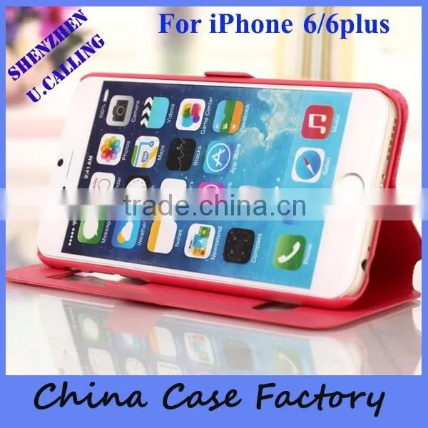 High Quality Flip PU Wallet Leather Case With Double Window For IPhone 5 5s photo-5