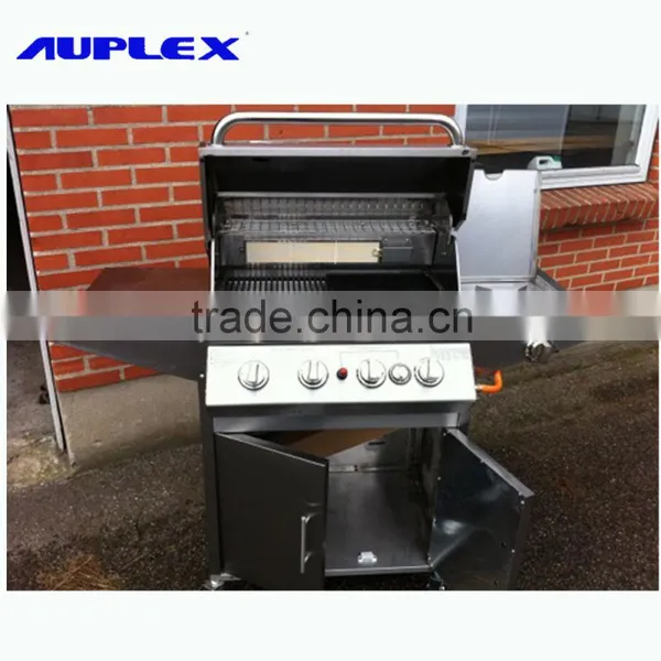 430 Stainless Steel Gas Grill / 4 Burners Infared Gas Grill With Skewer / Rotisserie photo-2
