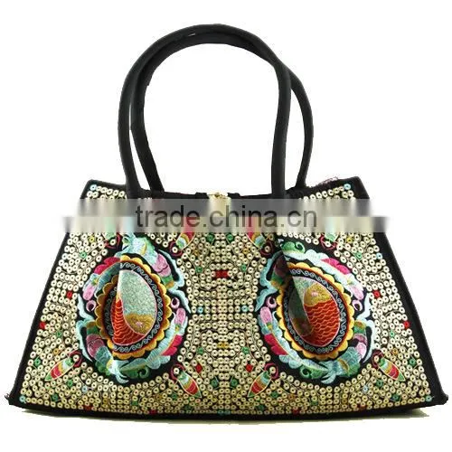National Style Embroidery Bag Woman Hand Bag photo-4