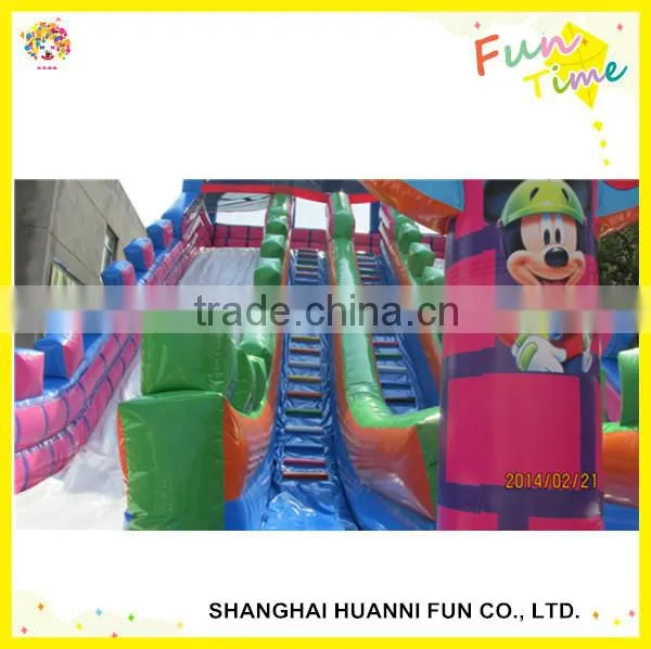 2016 Hot Kids Commercial Inflatable Game Giant Inflatable House With Water Slide for Sale