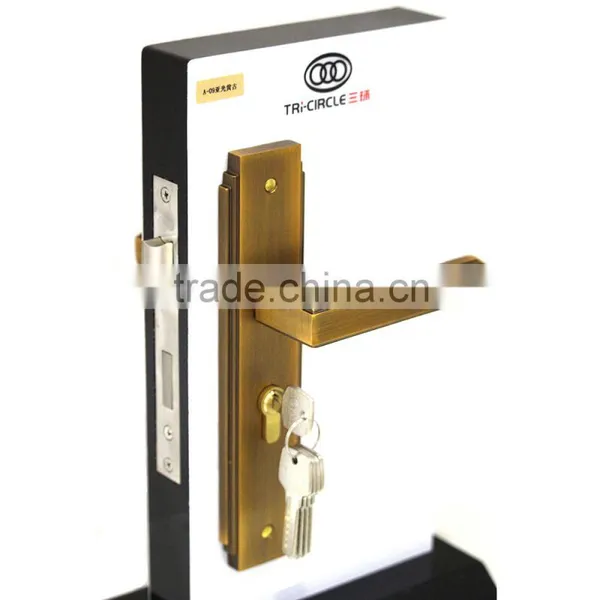 TRI-CIRCLE Zinc Alloy Lever Door Lock and Handle,lever Handle Door Lock Set photo-6