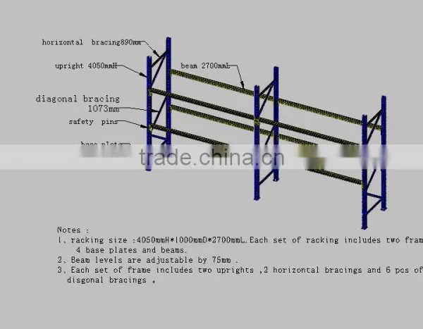 2016 Chinese Selective Storage Pallet Racking System photo-6