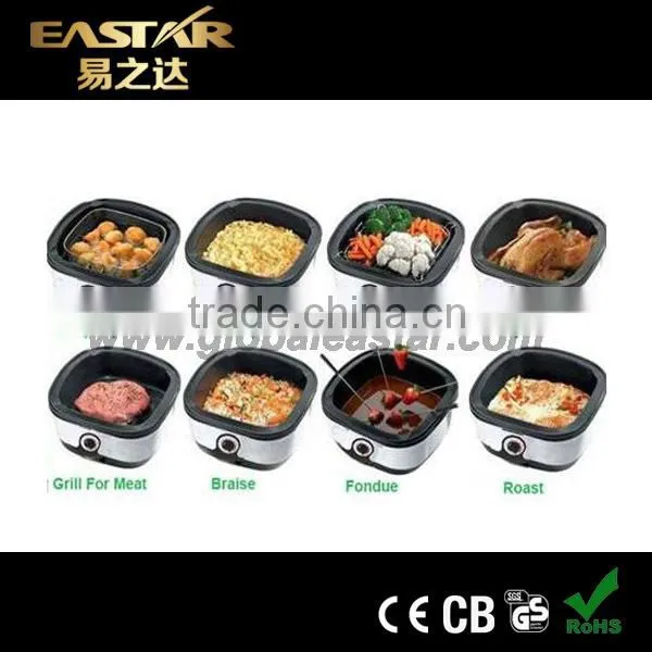 Eastar Cooking 8 in 1 Hot Selling Multi-cooker Slow Cook, Fry, Steam, Roast, Grill, Braise, Fondue, Scallop Any Pot Can be Put photo-5