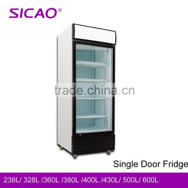 1500L Compressor Three Glass Doors Upright Display Showcase photo-2