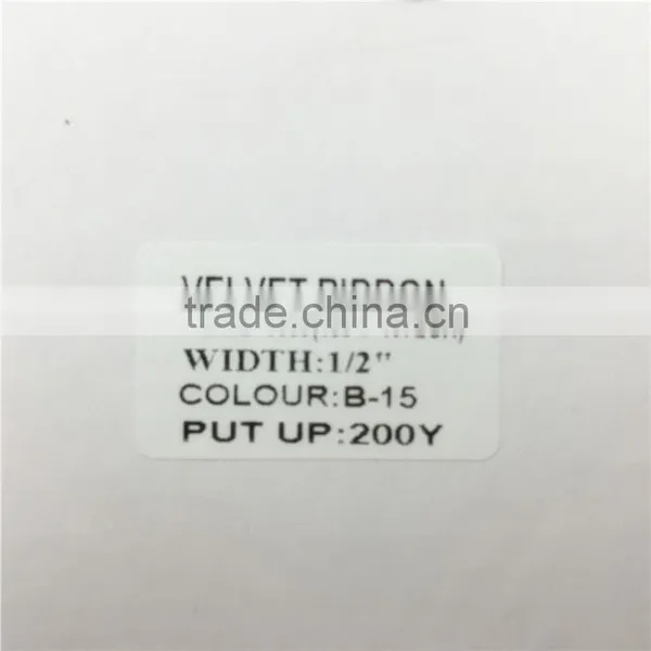 Wholesale 1/2" Metallic Velvet Ribbon,Velvet Tape,Velvet Ribbon photo-3