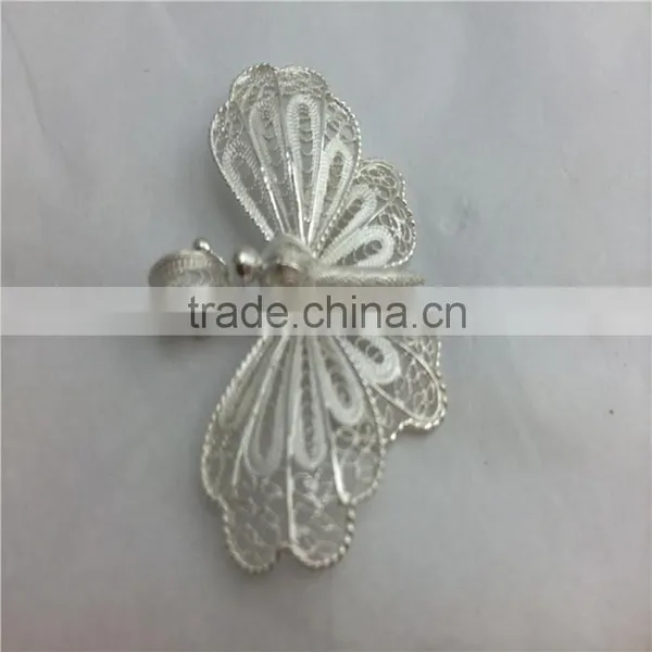Pure Silver Butterfly Decorations Silver Plating Butterfly Artwork Electroplating Factory photo-4