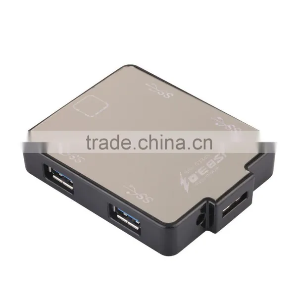Square Usb Por Hub , 4 Port Usb 3.0 Hub From Usb Hub Suppliers With Aluminum Casing for PC and Laptop photo-4