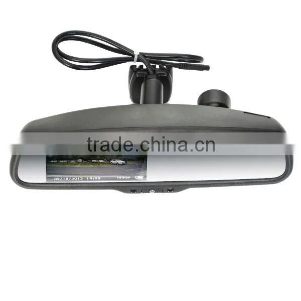 4.3" 1080P Car DVR Rearview Mirror With WIFI, 2-channel Recording, GPS Tracker and Auto Dimming photo-2