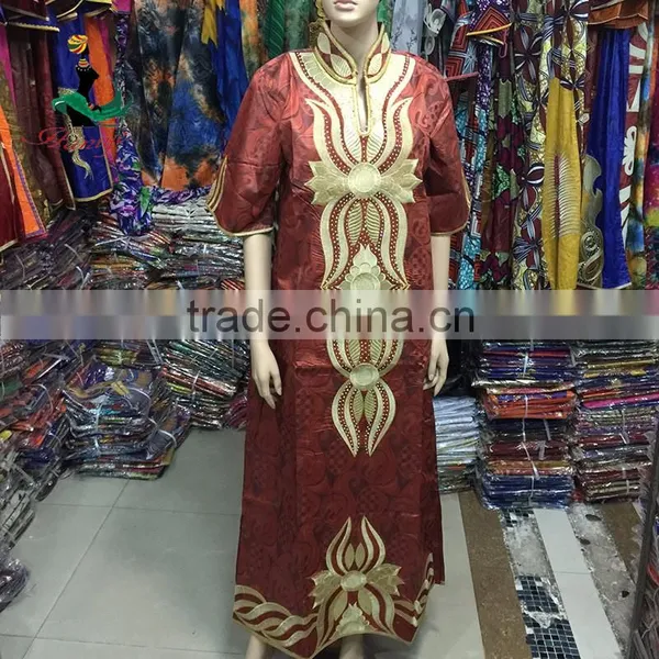 2016 Haniye Bazin Riche Embroidery Bazin Fabric For African Bazin Riche Dress photo-2