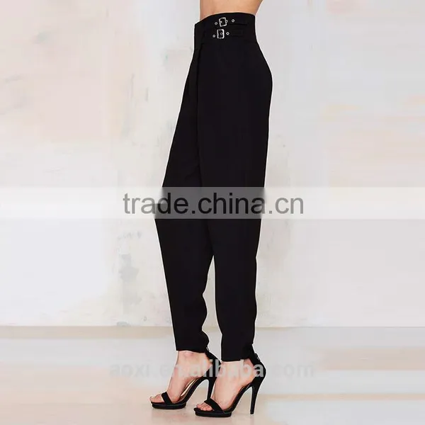 Trade Assuarance Supplier Latest New Design Fashion High Waisted Women Casual Pants photo-3