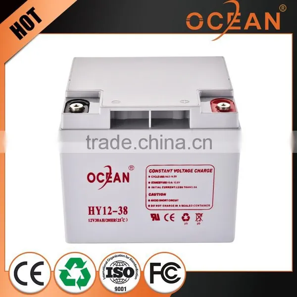 Rechargable Contemporary 12V Best Quality 38ah Battery Solar 12v photo-2