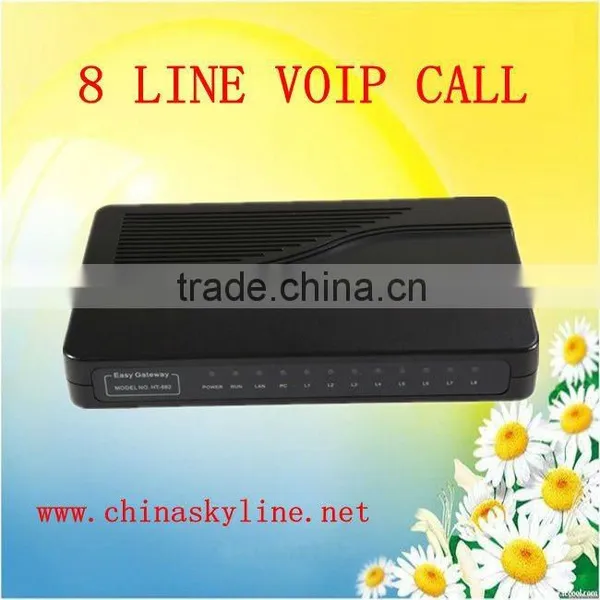 8 FXS VOIP IPPBX ГАТЕВЕЙ бесперебойно взаимодействует с софт-коммутаторами или IP-автоматами