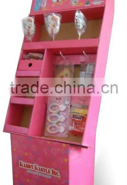 PAPER CARDBOARD FLOOR DISPLAY STAND