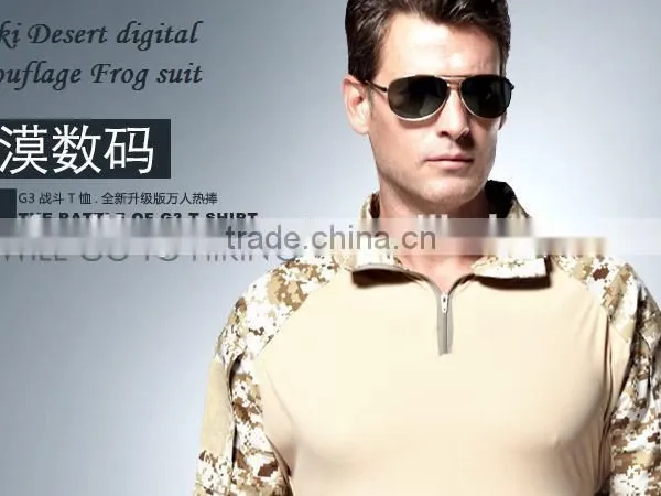 Commando Khaki Digital Desert Camouflage Frog Suits Camouflage Pants Army Uniform photo-4