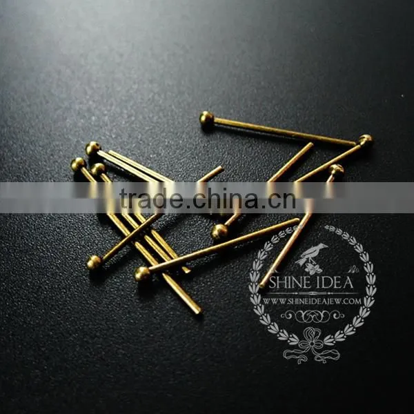 20mm Vintage Style Bronze Brass 0.8mm Thick Strong Ball Head Pin DIY Beading Supplies 1511010 photo-2