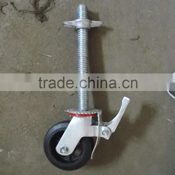 Rubber Wheel Caster Wheel Swivel or Swivel With Lock or Double Locks photo-3
