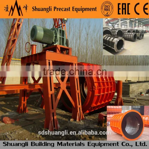 concrete culvert pipe mould with bell end and suspension roller machine