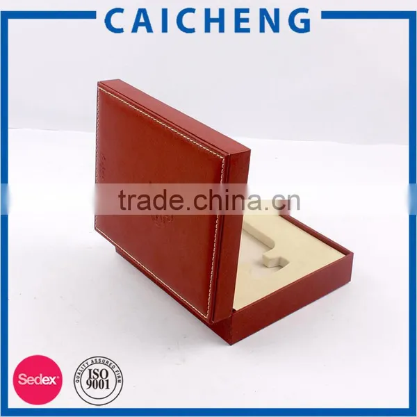Custom Logo Embossing Gift Packaging High Quality PU Leather Box photo-4