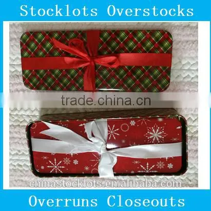Stocklots Closeout, Overstock,surplus,stock Christmas Gift Tin Box for Children 2pcs Set photo-2