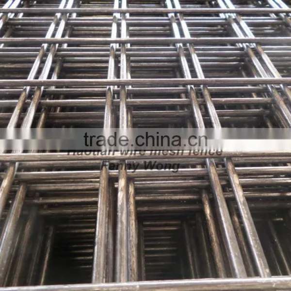 Hot Sale Black Flat Welded Wire Mesh Panel Fence Panel Construction Panel photo-2