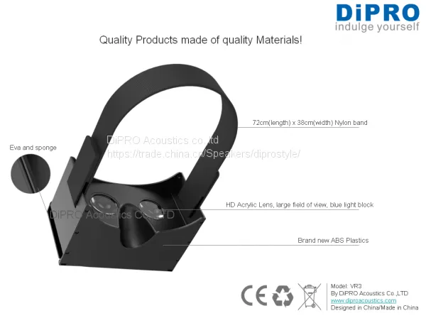 Smart DIY SKD 3D VR Glasses Virtual 3D Glasses Cheap Price 3D VR Headsets photo-3