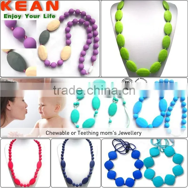 Fashion Style Silicone Baby Teething Pendant and Necklace Jewelry photo-4