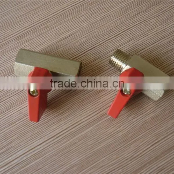 Chrome Plated Brass Small Ball Valve , Good Sealing Valves , Made in China's Zhejiang Province photo-5